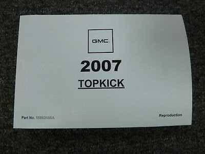 2007 gmc c5500 owners manual