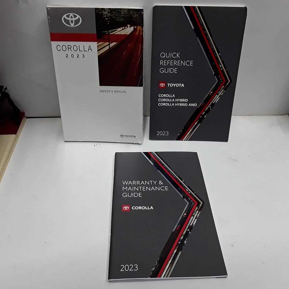 2023 corolla hybrid owners manual