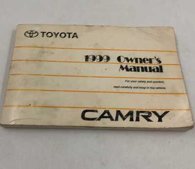 1999 toyota camry owners manual