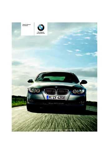 2009 bmw 328i convertible owners manual