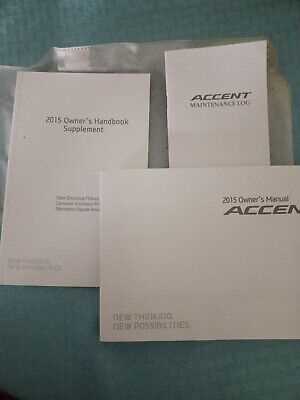 hyundai accent 2015 owners manual