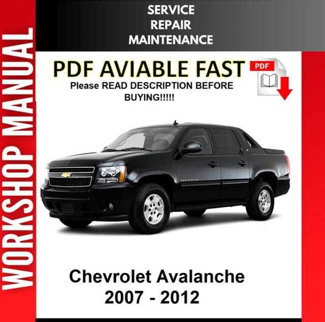 2007 chevrolet avalanche owners manual