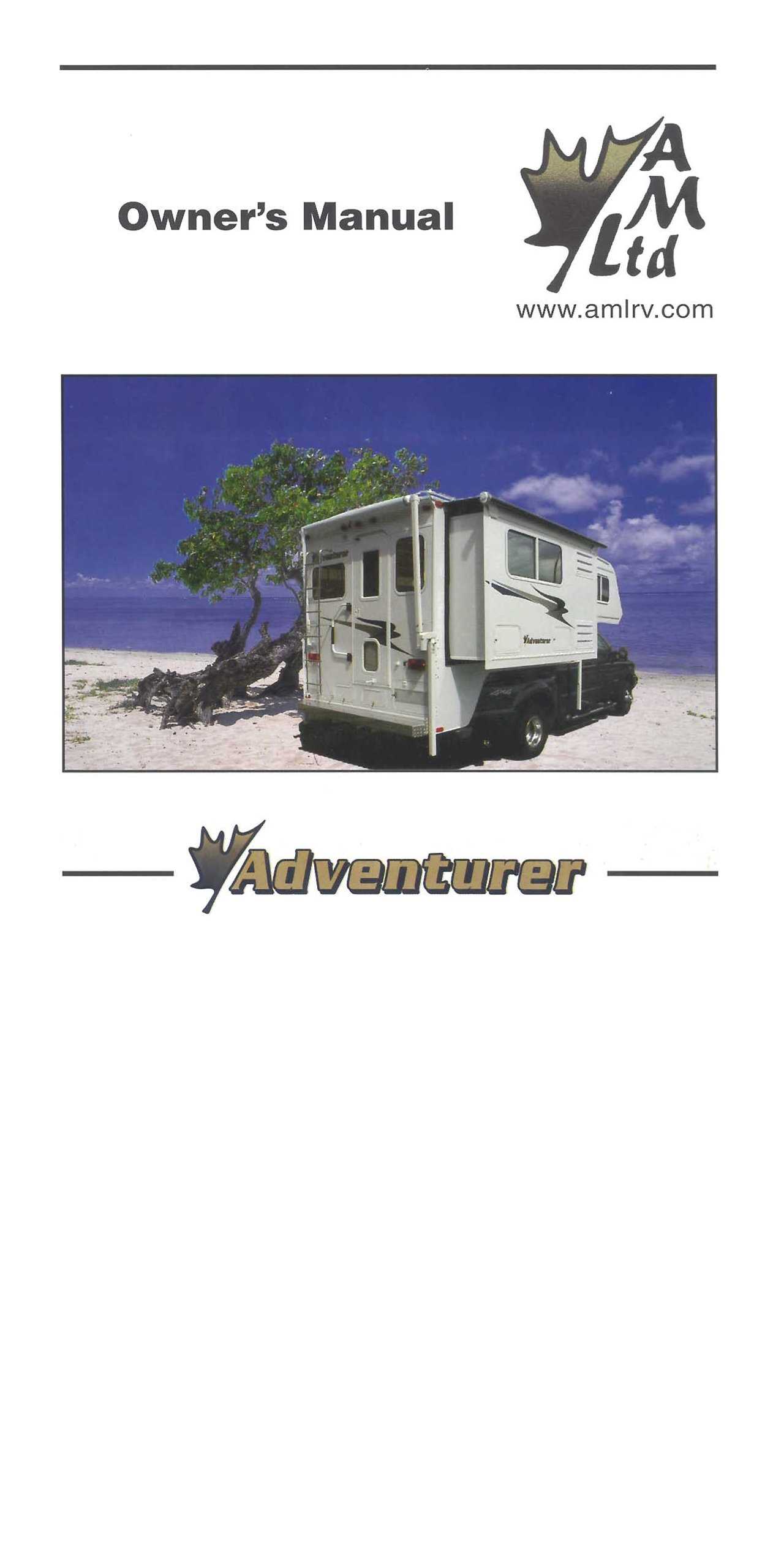 travel trailer owners manuals