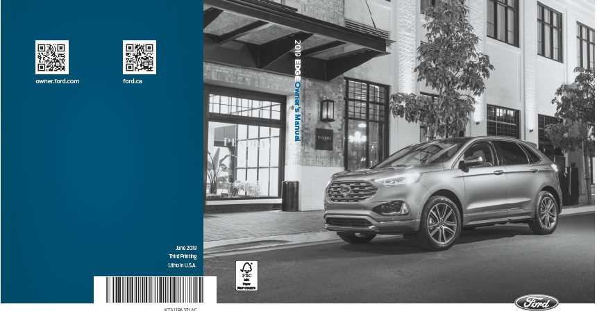 2019 ford edge owners manual