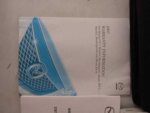 2007 mazda cx 7 owners manual