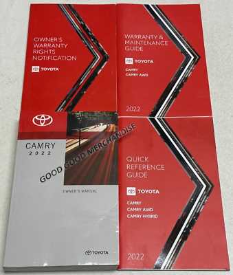 2022 toyota camry se owners manual