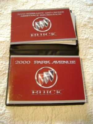 2000 buick park avenue owners manual