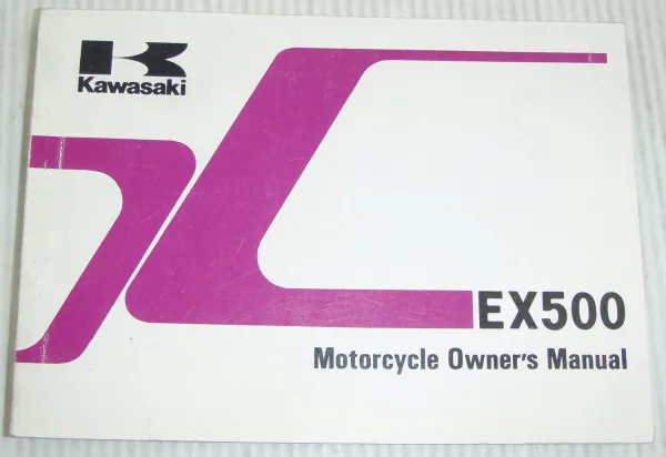 kawasaki ex500 owners manual