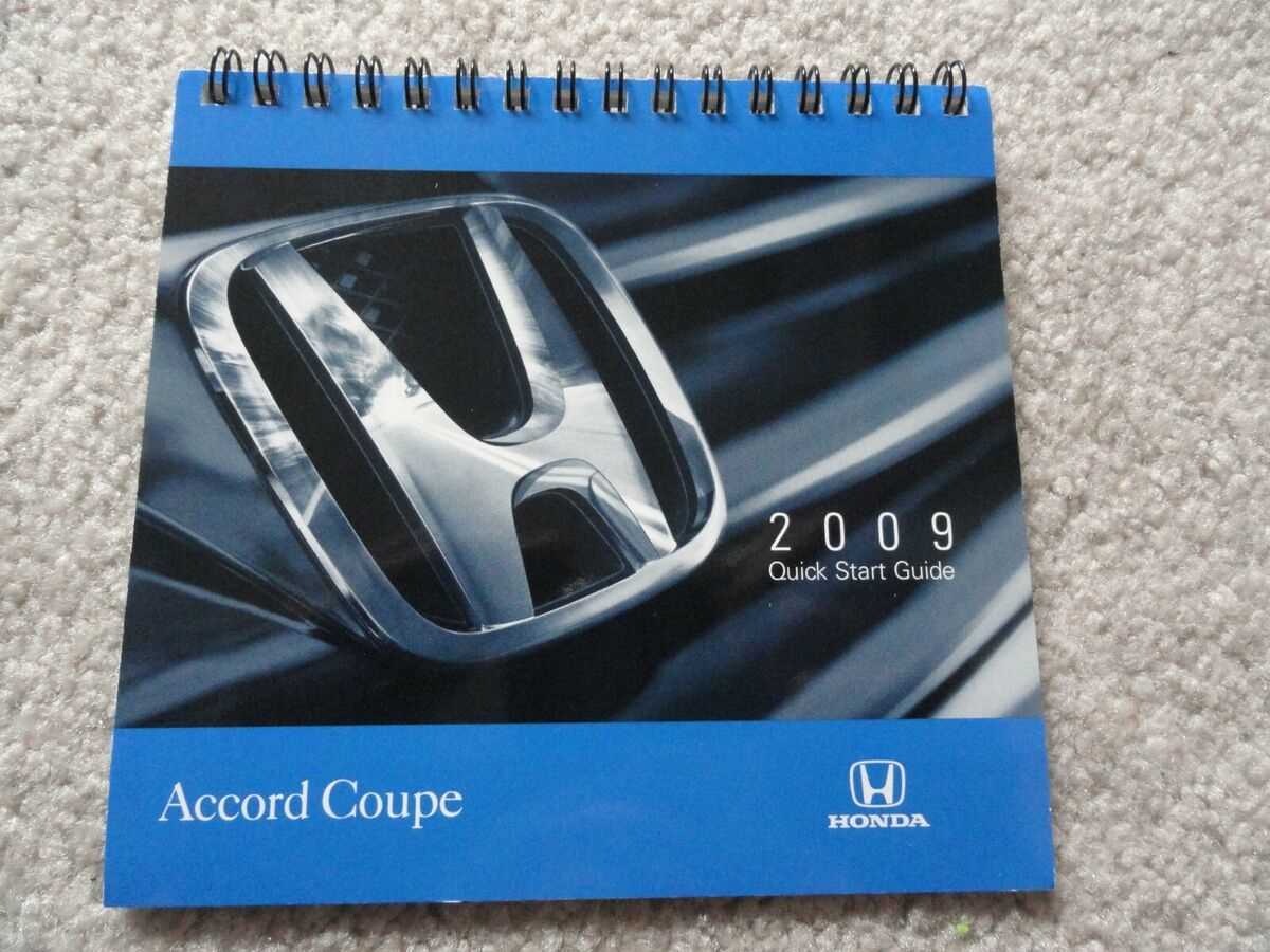 honda accord 2009 owners manual