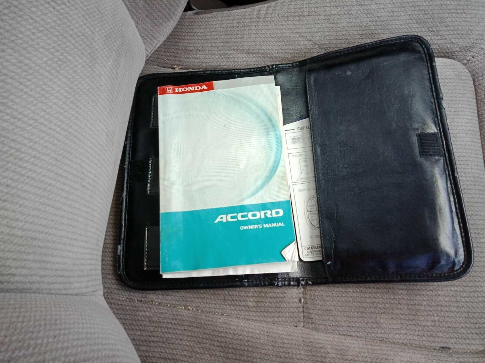 honda accord owners manual