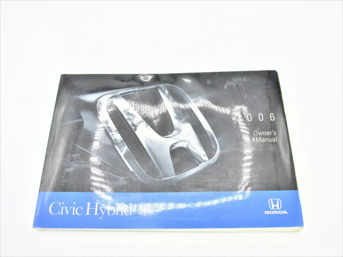 honda civic hybrid owners manual