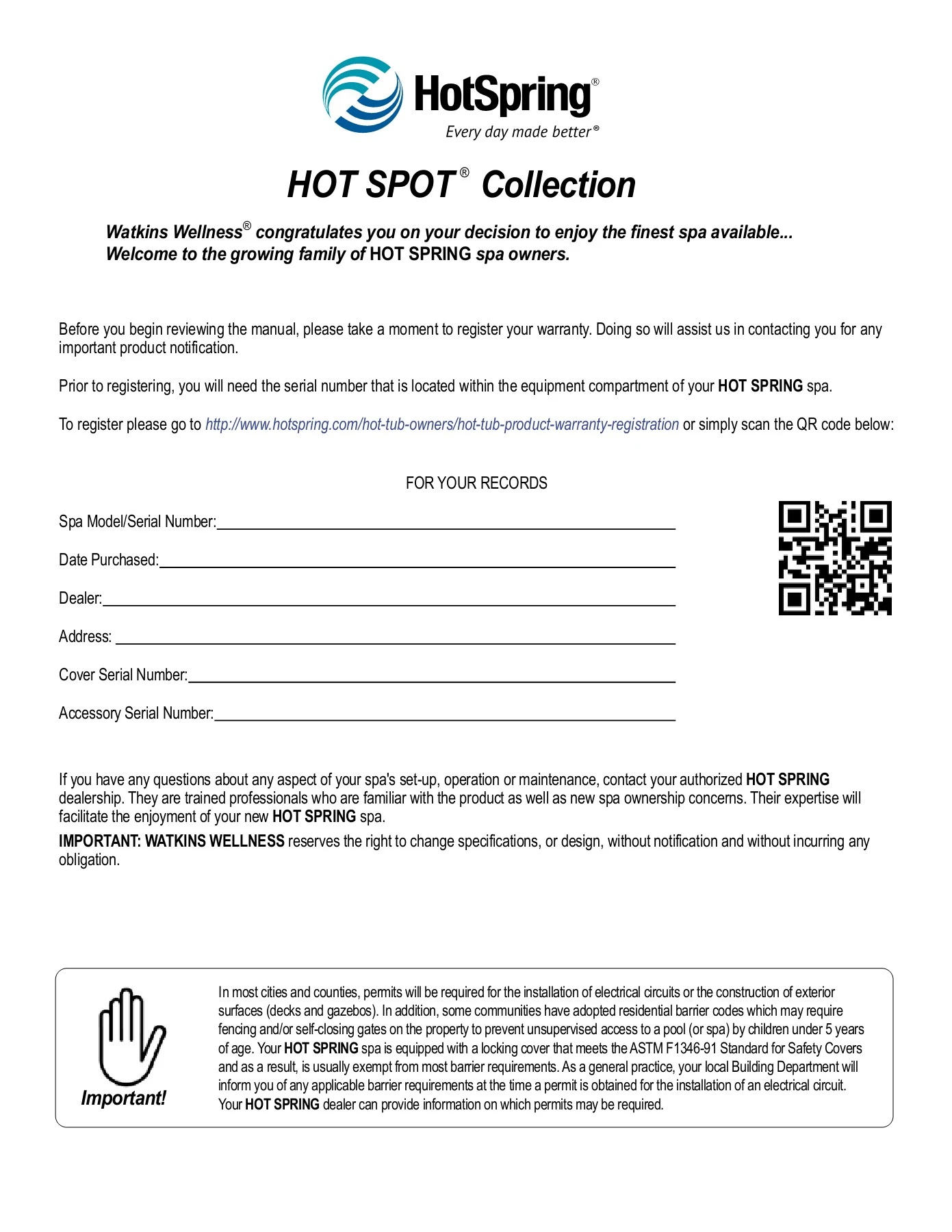 hot spring owners manual