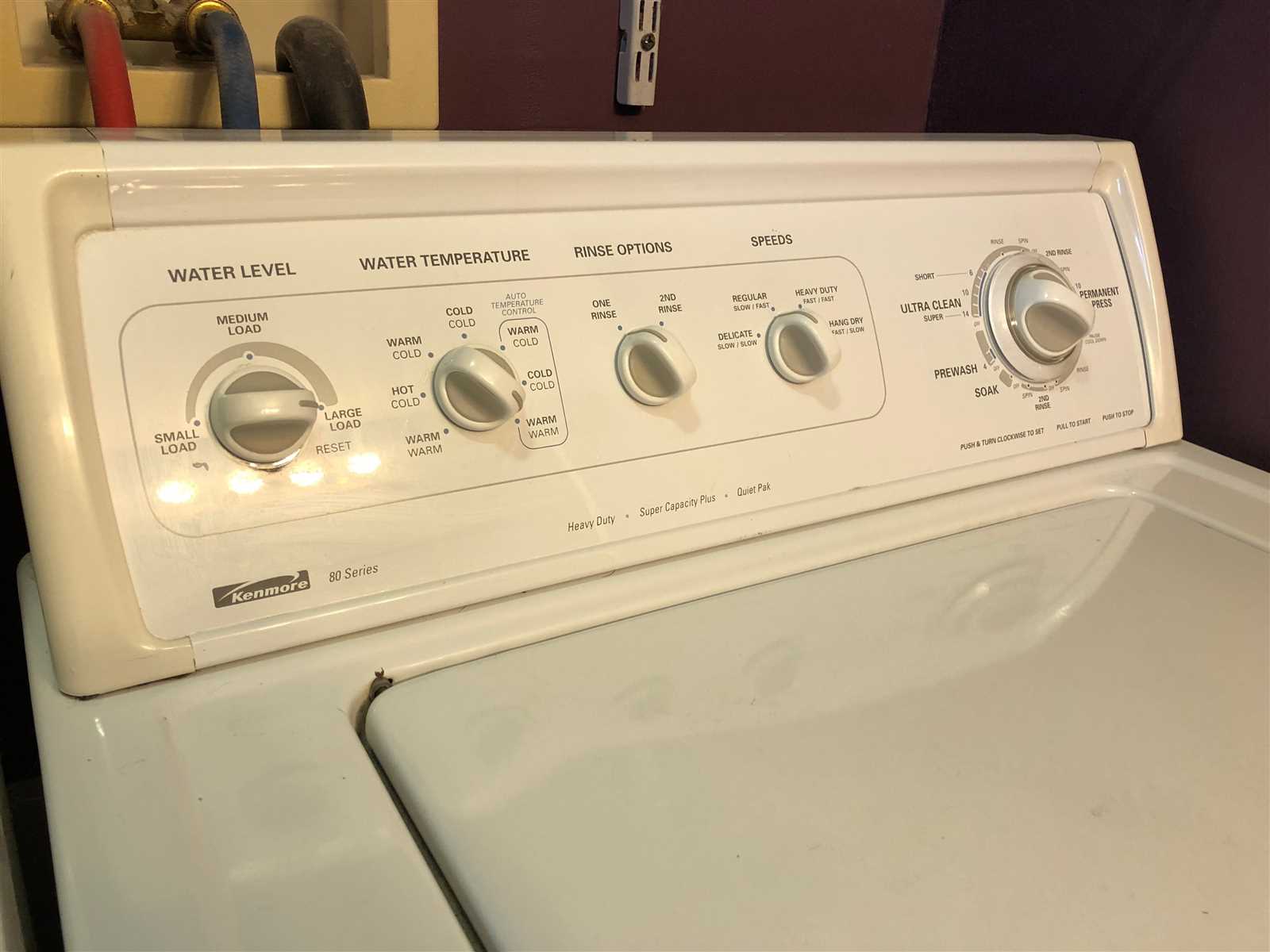 kenmore 80 series washer owners manual