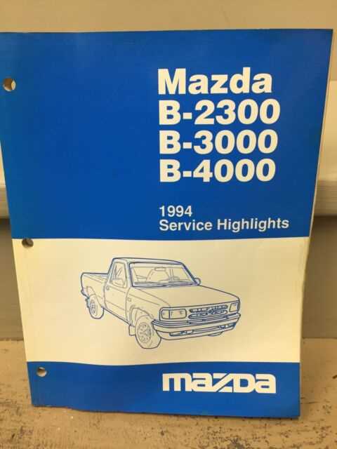 2000 mazda b3000 owners manual