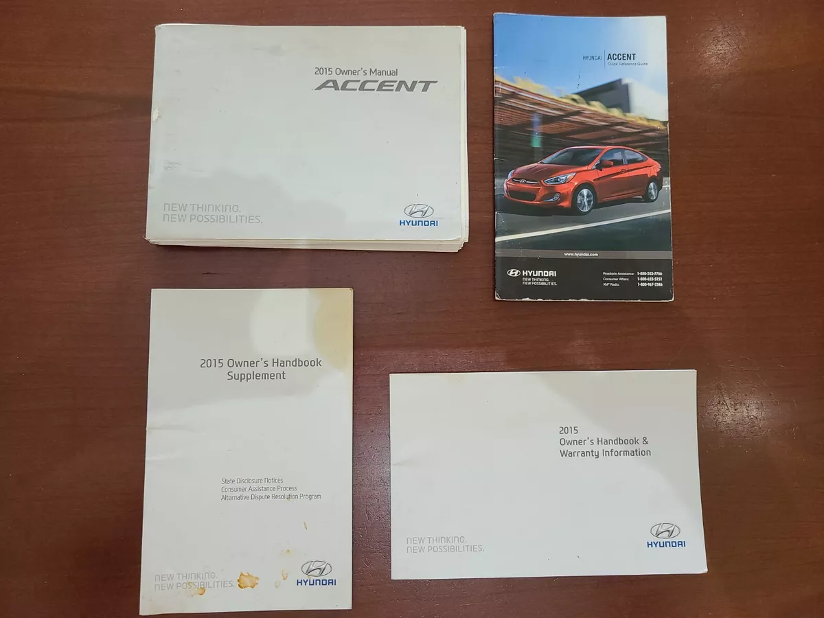 hyundai accent 2015 owners manual