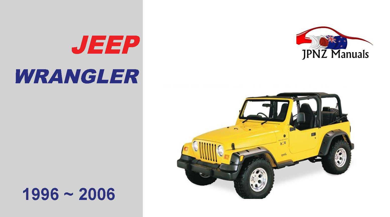 2002 jeep tj owners manual