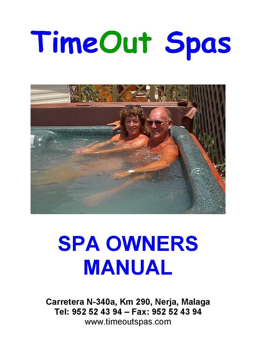 nordic hot tub owners manual