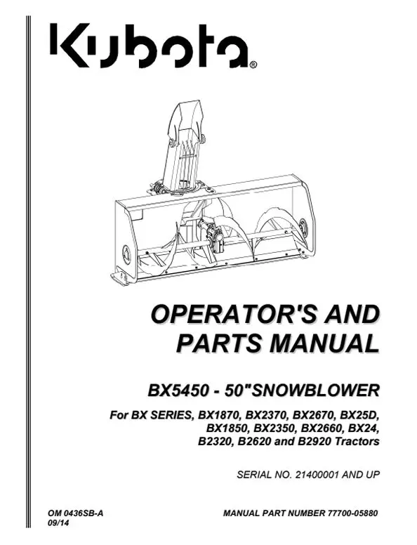 kubota bx2370 owners manual