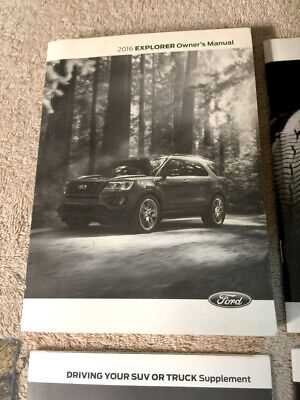 2016 ford explorer xlt owners manual