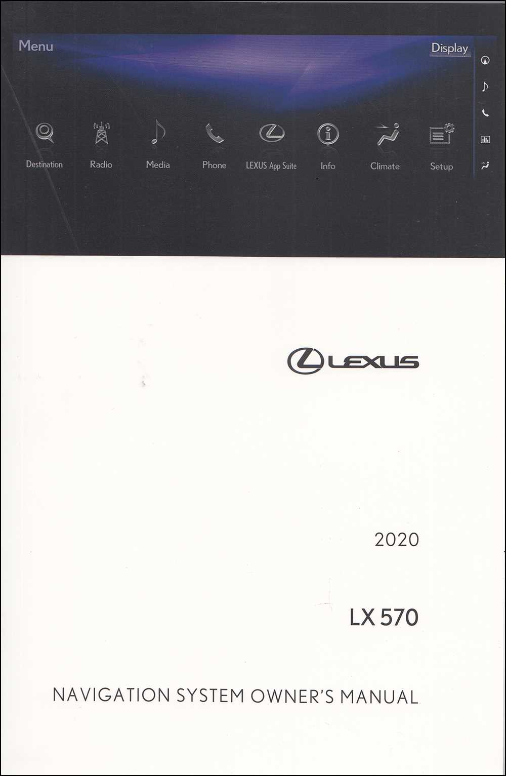2020 lexus lx 570 owners manual