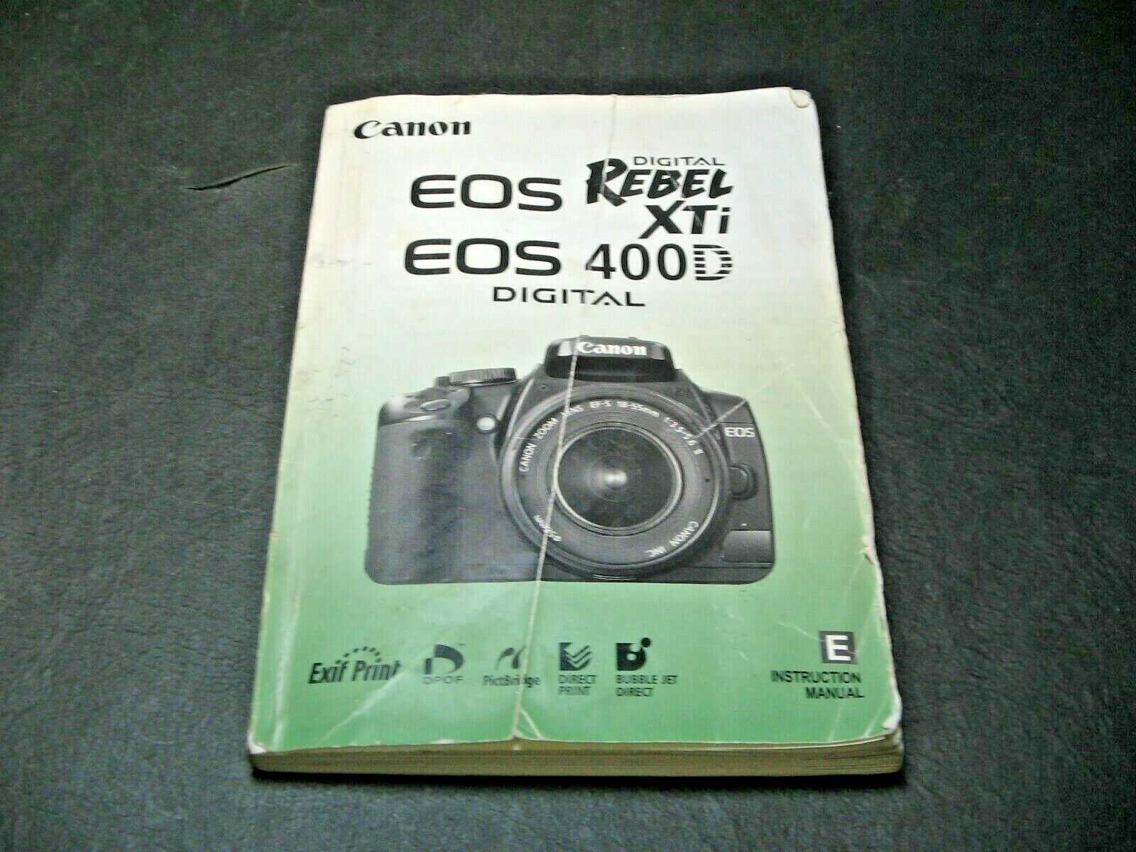 canon rebel xti owners manual