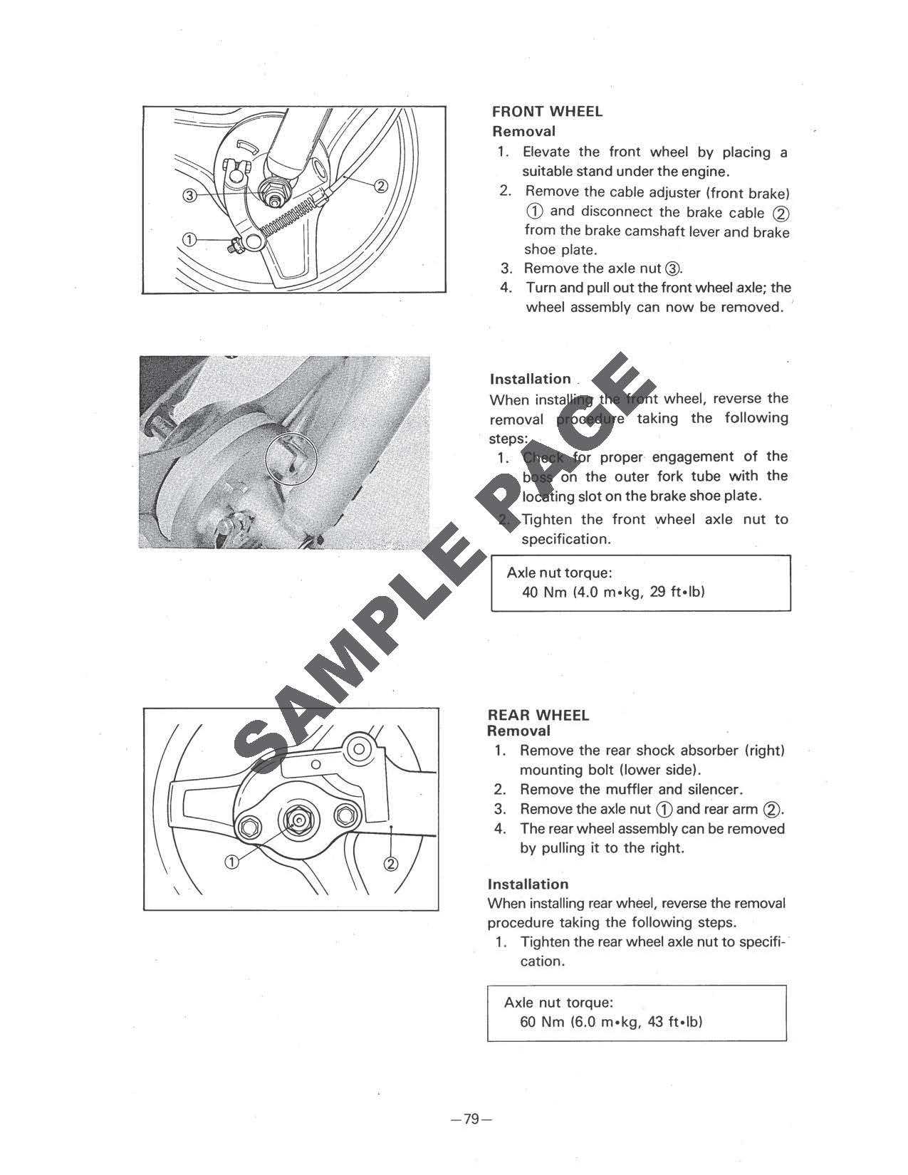 yamaha pw80 owners manual