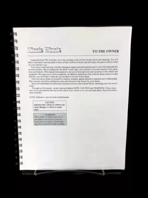 1992 winnebago brave owners manual