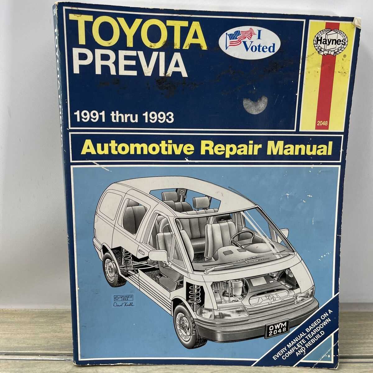 1993 toyota previa owners manual