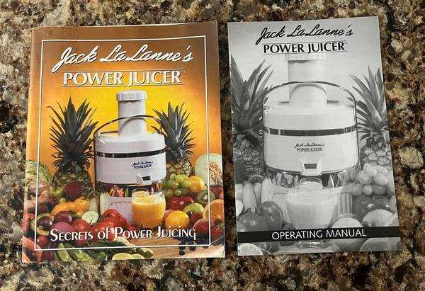 jack lalanne power juicer owners manual