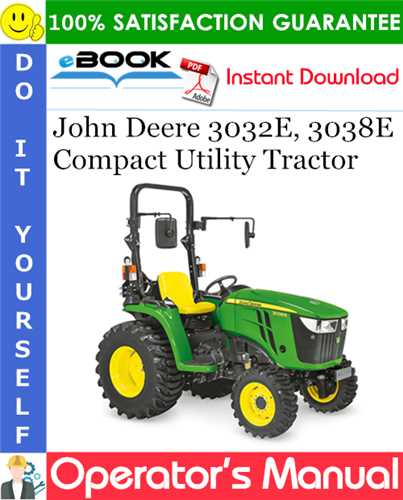 john deere 3038e owners manual
