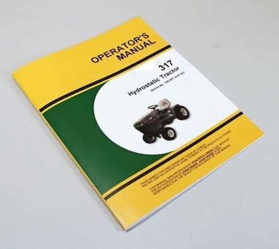 john deere 317 owners manual