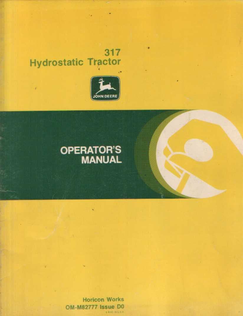 john deere 317 owners manual