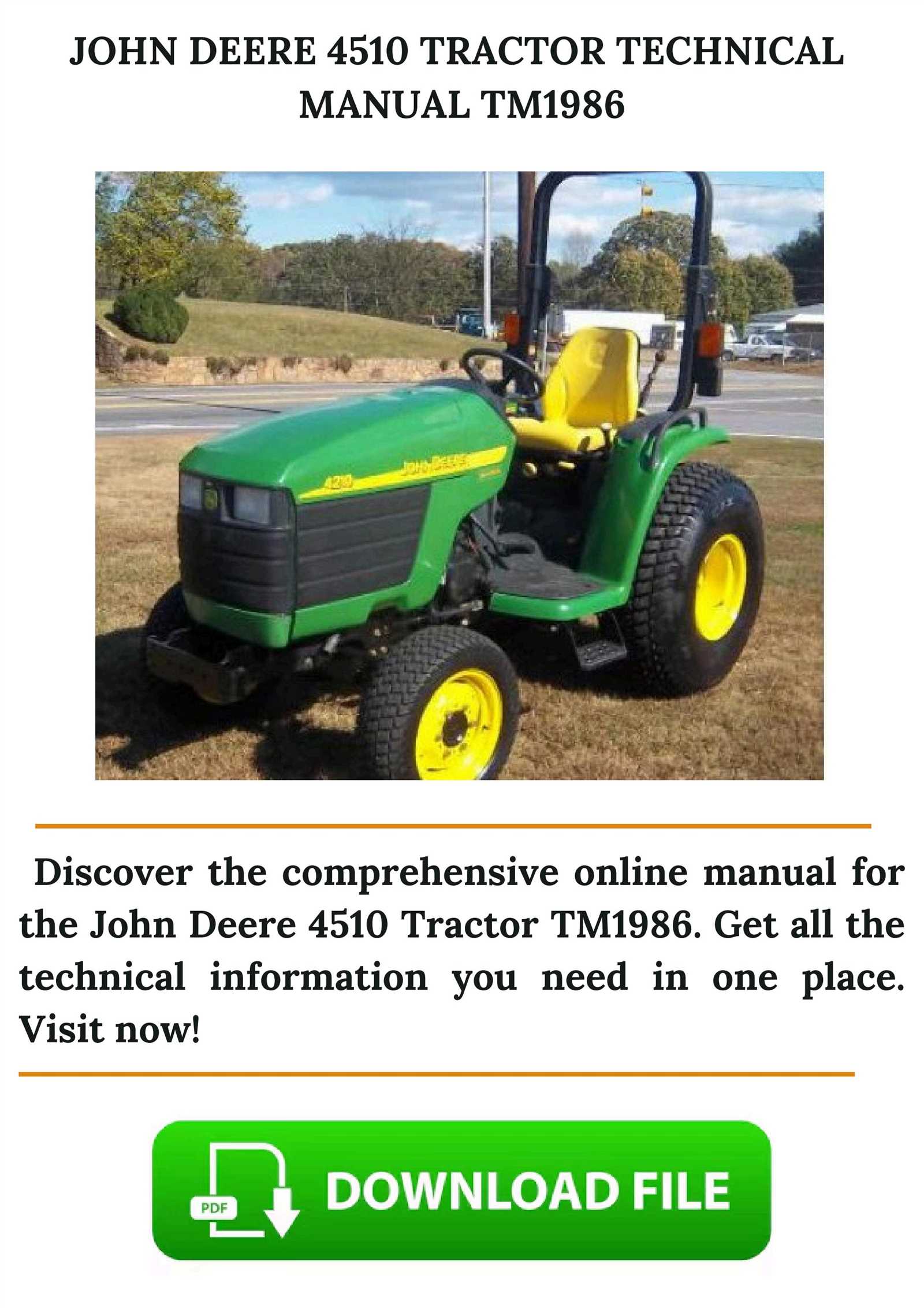 john deere 4510 owners manual