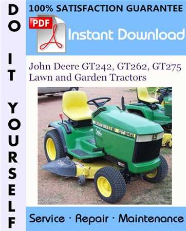 john deere gt262 owners manual