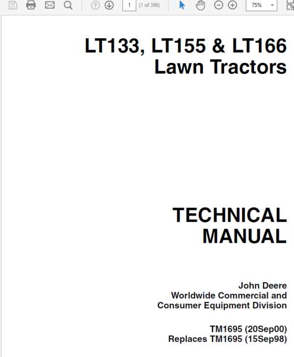 john deere lt160 owners manual