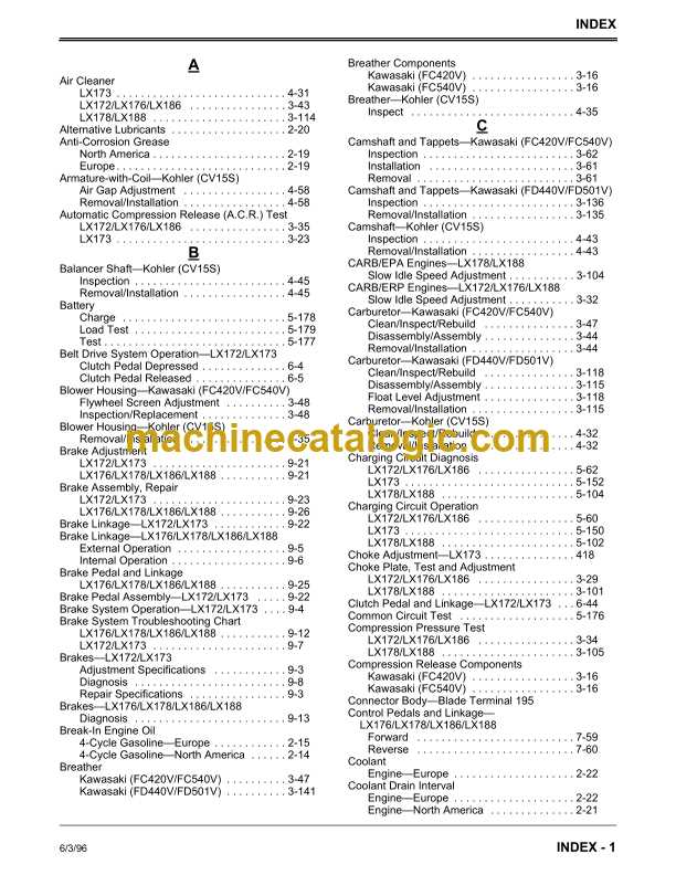 john deere lx188 owners manual