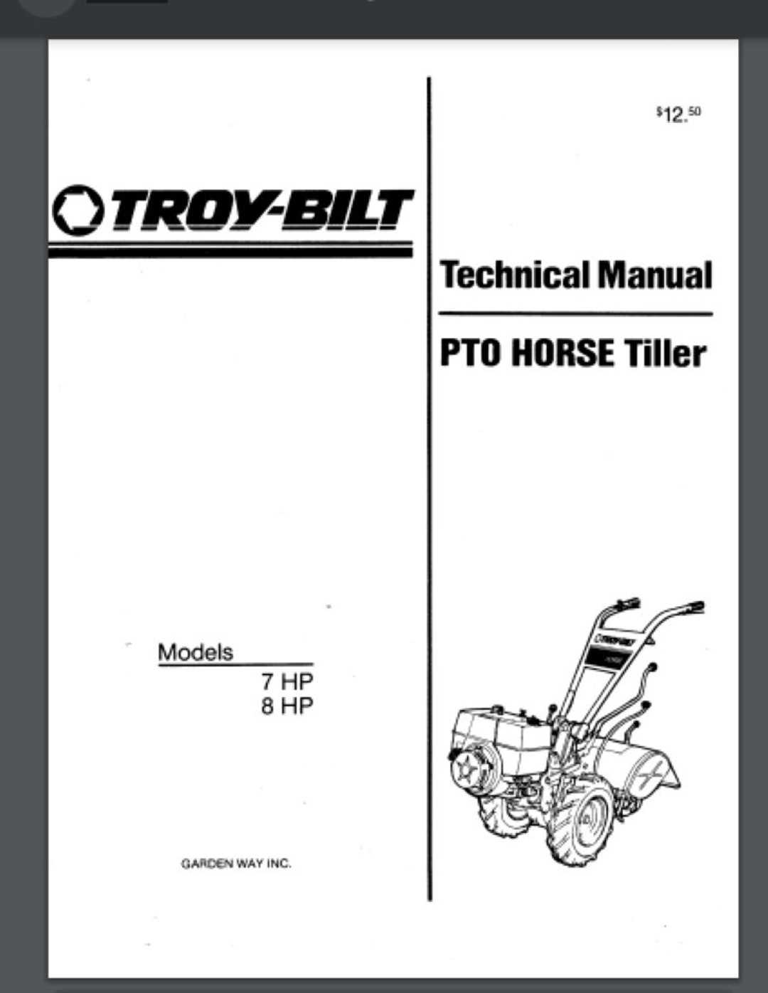 troy bilt owners manual
