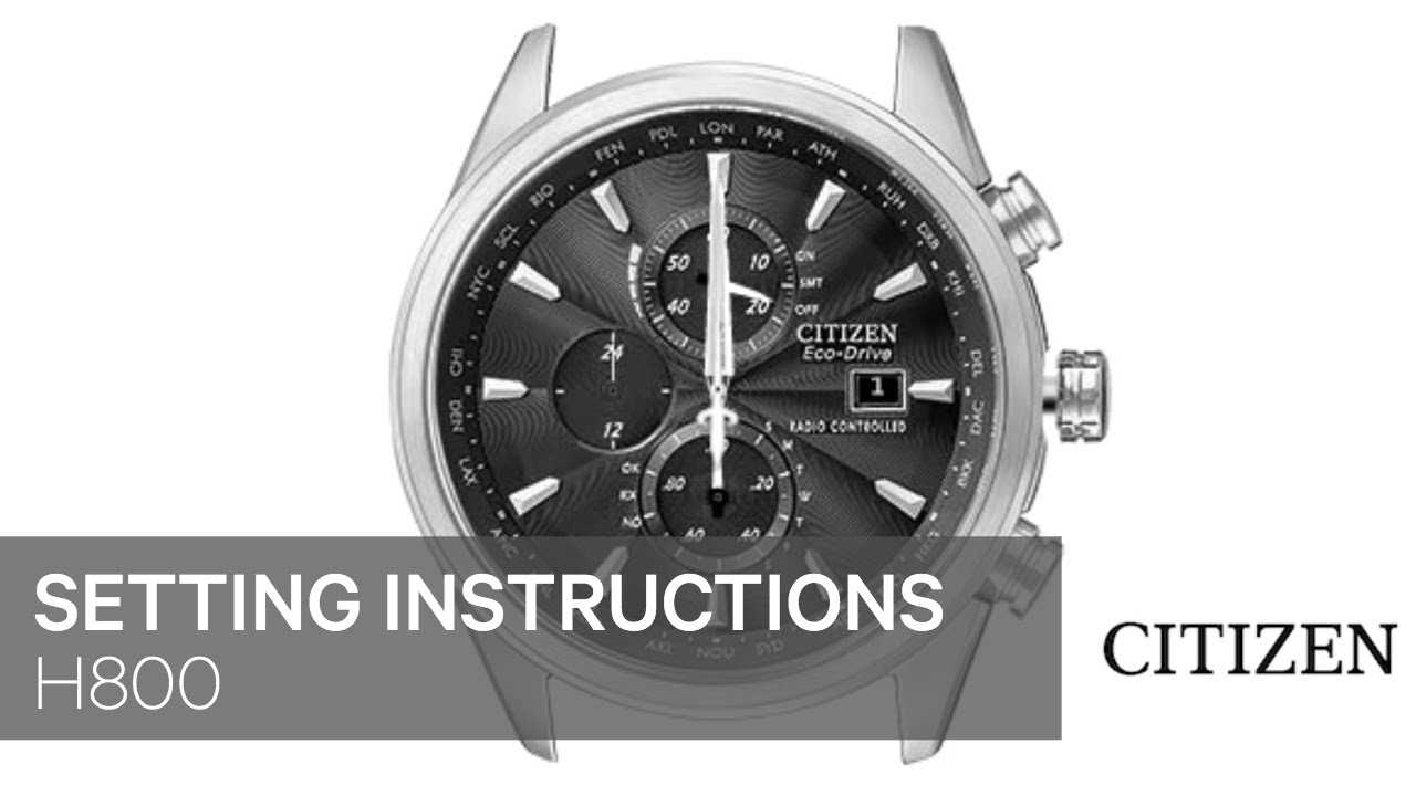 citizen watch owners manual