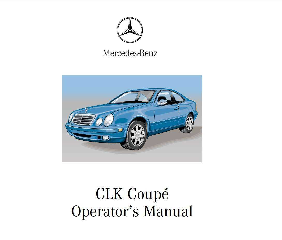 1999 mercedes clk 320 owners manual