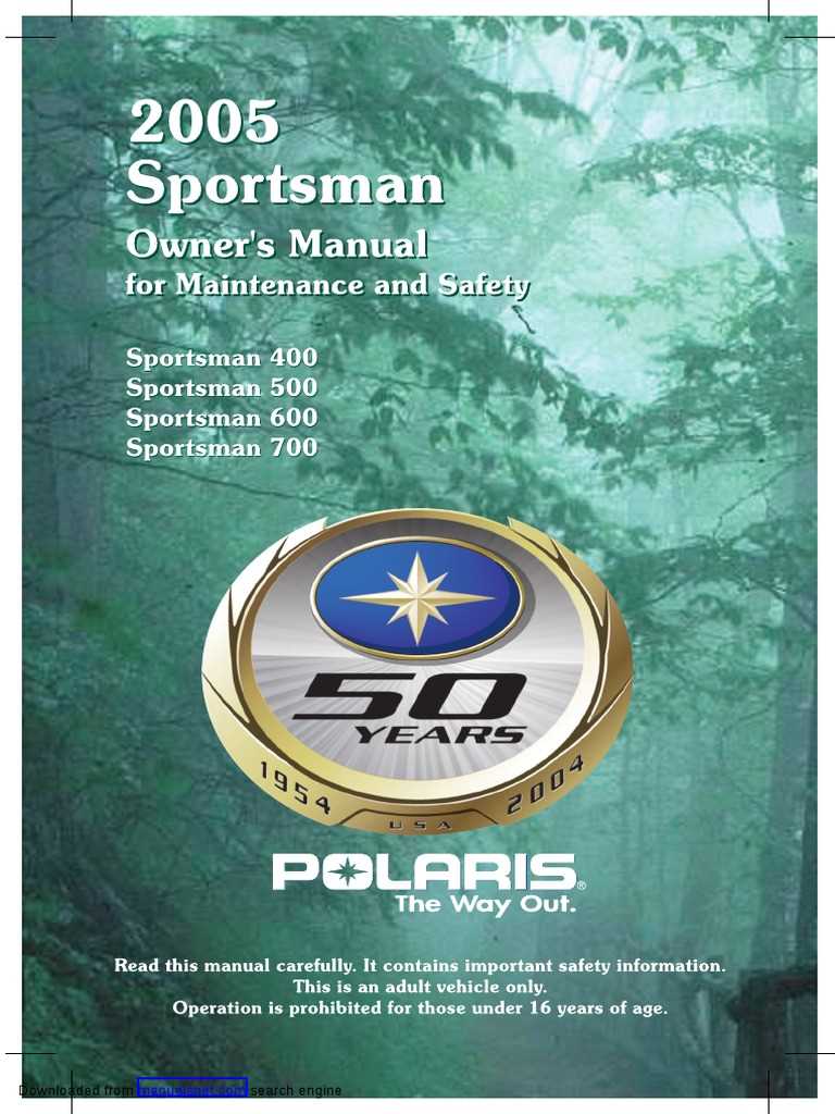 polaris sportsman 500 owners manual