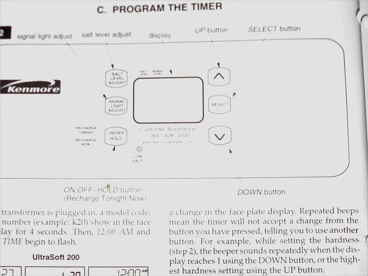 kenmore ultrasoft 400 owners manual