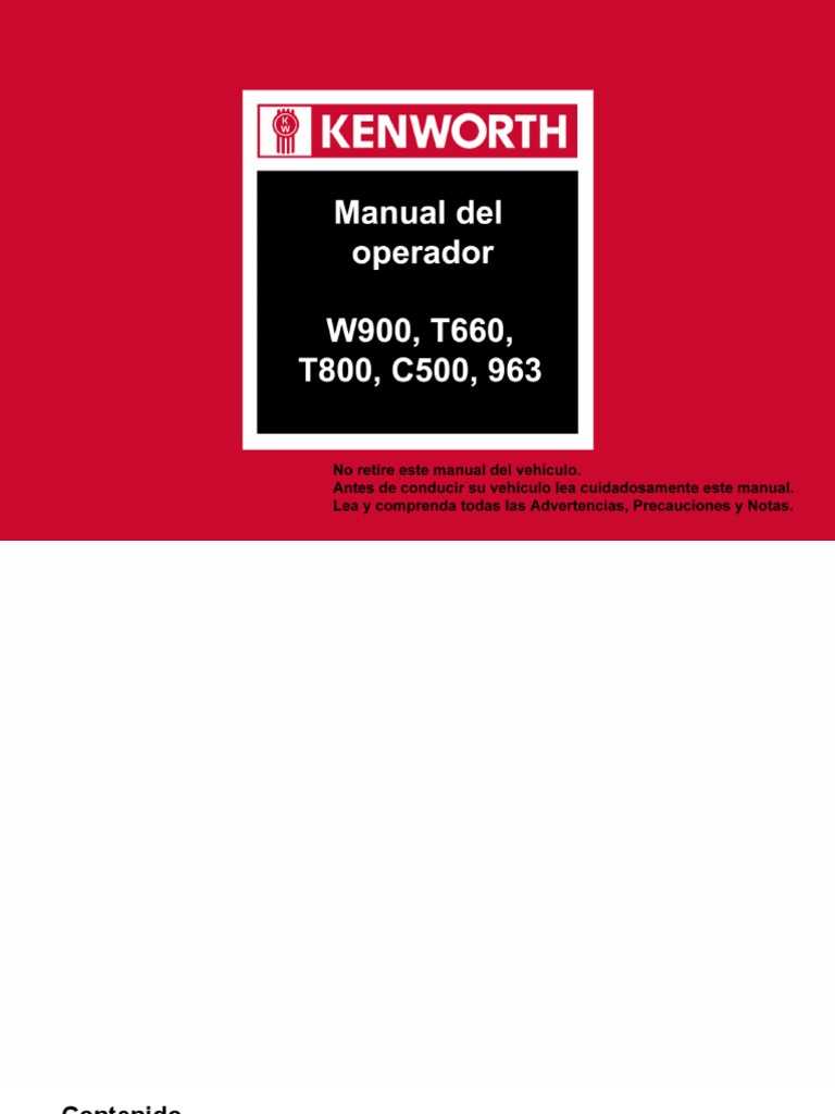 kenworth t800 owners manual