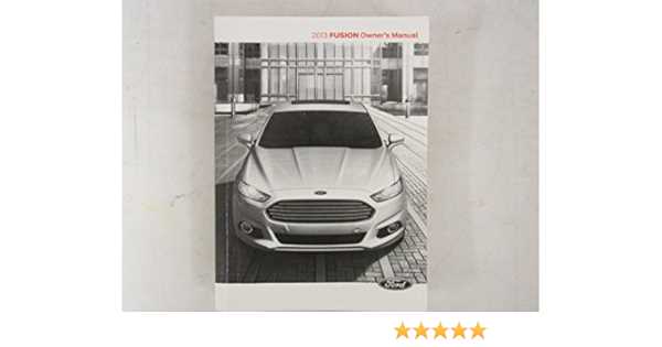 ford fusion hybrid 2013 owners manual