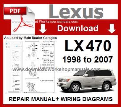 2004 lexus lx470 owners manual