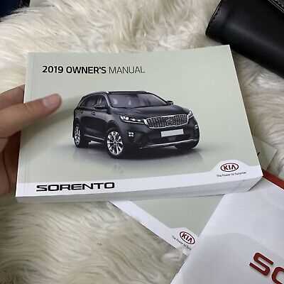 kia sorento owners manual 2019