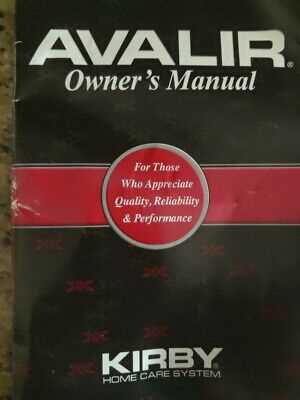 kirby avalir owners manual