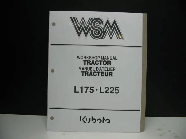 kubota l225 owners manual