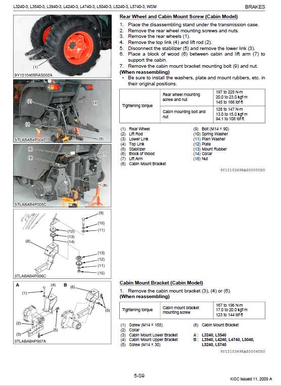 kubota l3940 owners manual