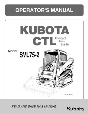 kubota svl75 2 owners manual