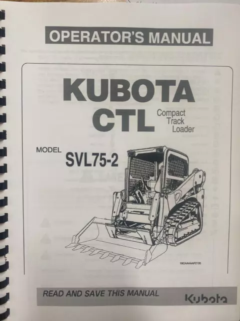 kubota svl75 owners manual